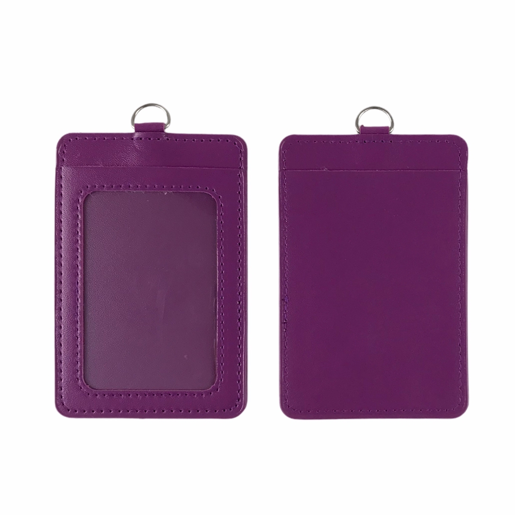 Bảng tên da 5.5x8.5cm 2 ngăn đứng (25)