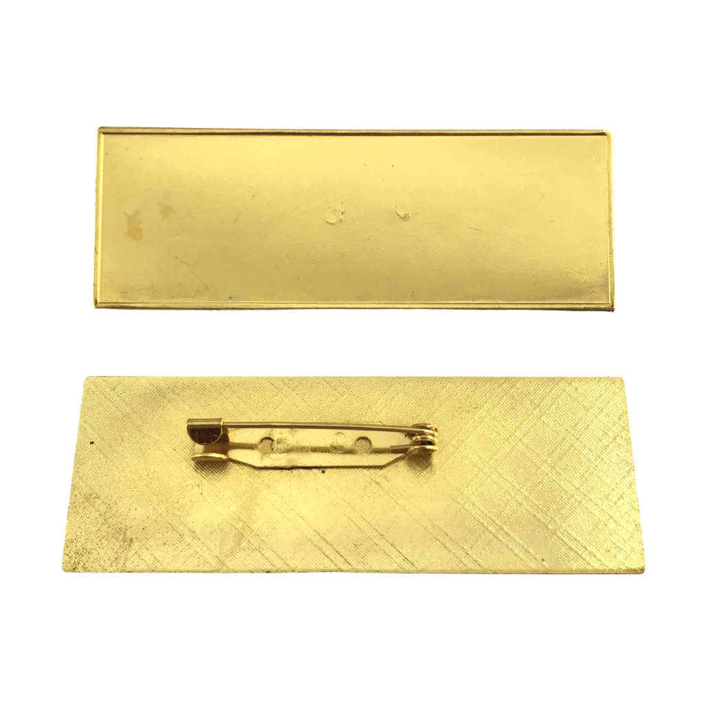 Phôi thẻ tên nhôm vàng BT013 / BT014 hình chữ nhật