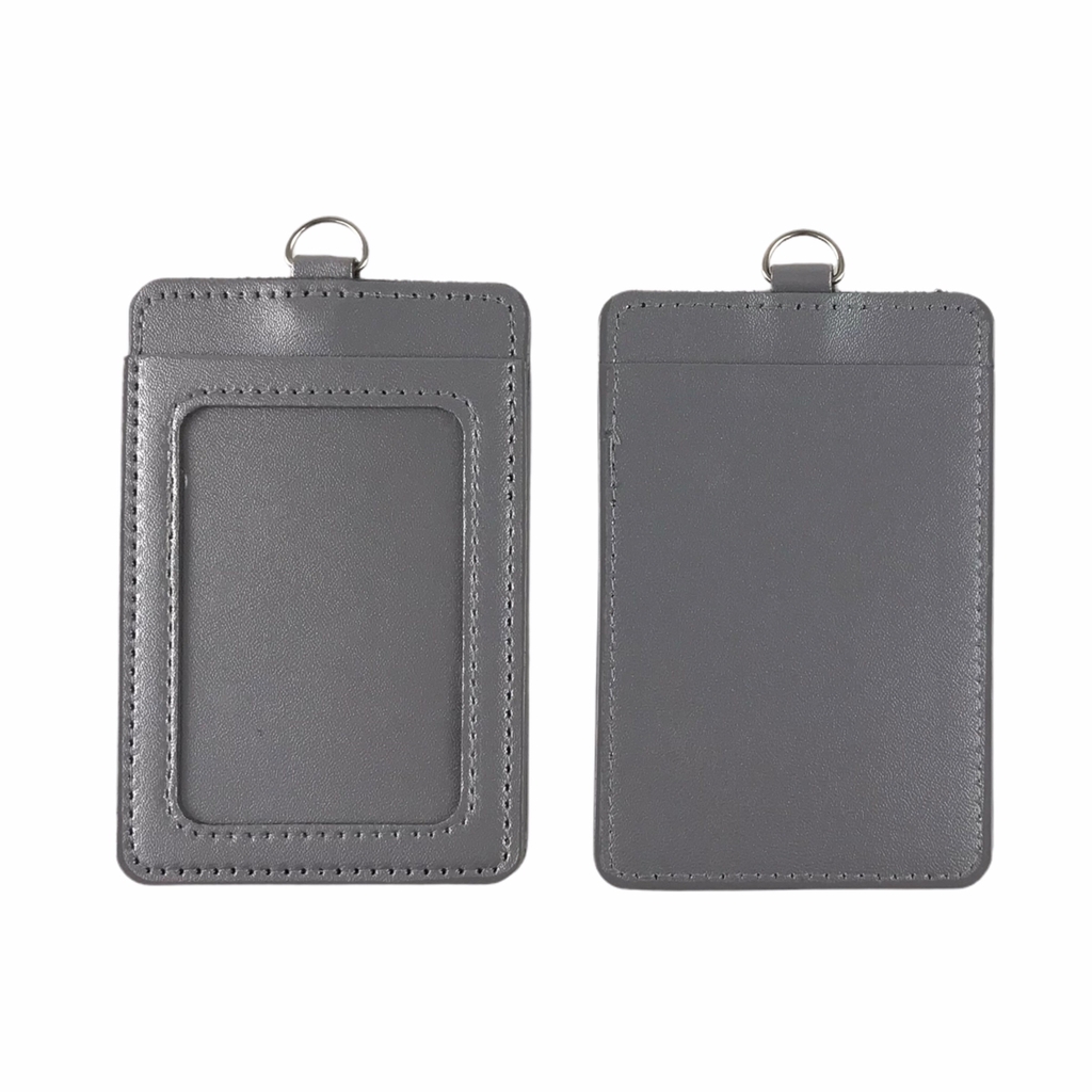 Bảng tên da 5.5x8.5cm 2 ngăn đứng (25)