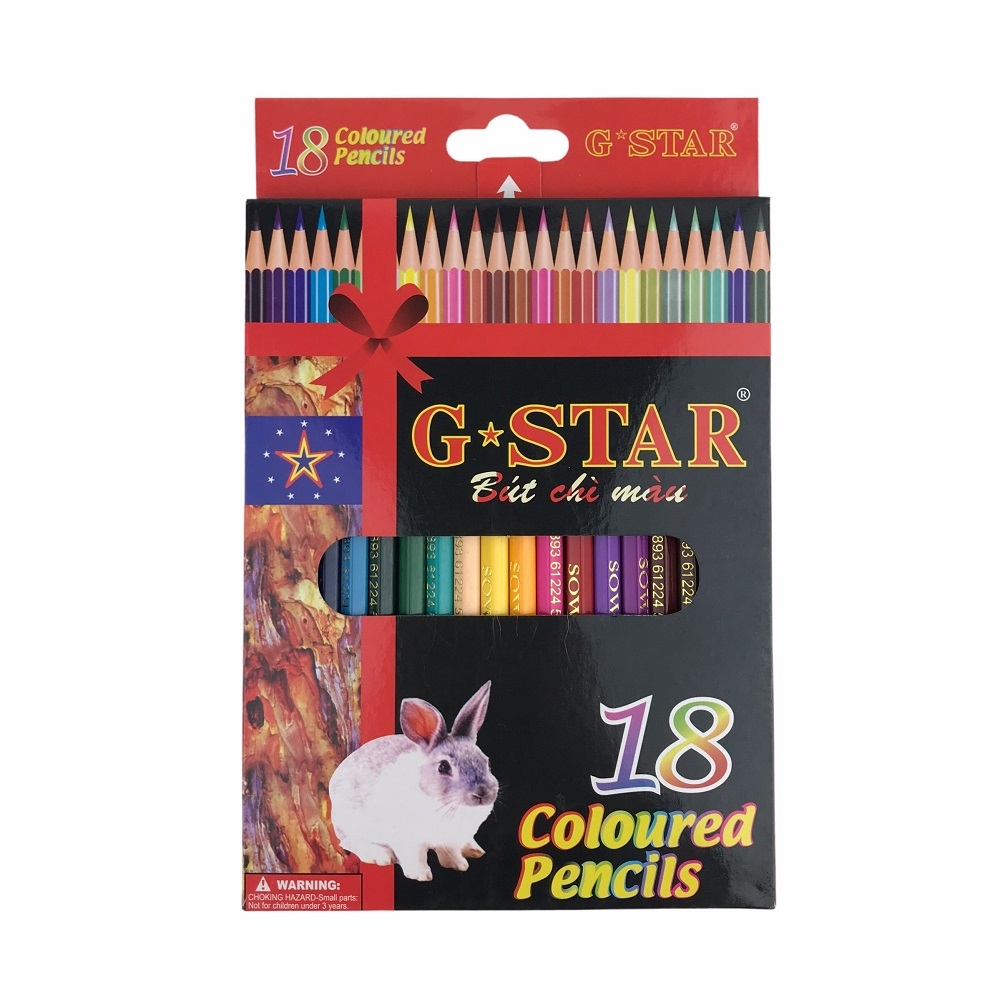 Bút chì màu Gstar 12 màu / 18 màu / 24 màu dài