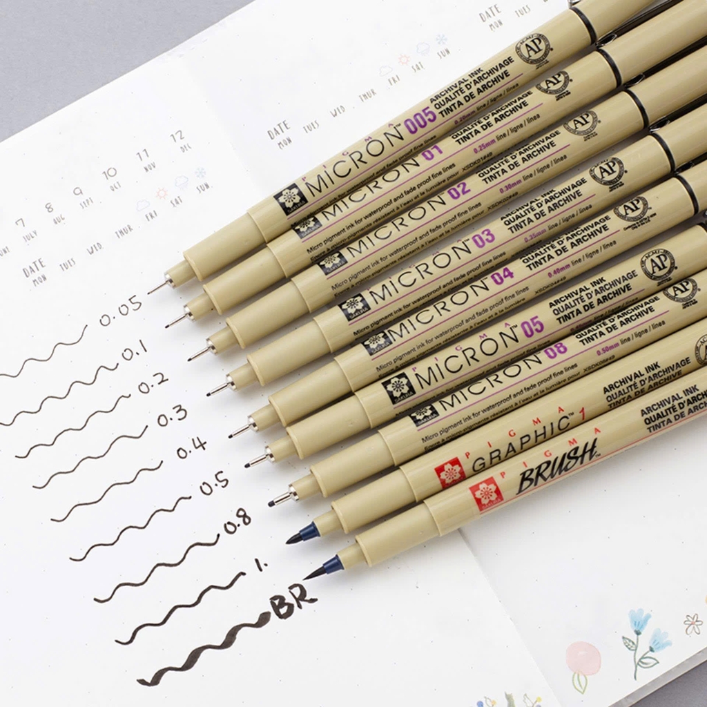 Bút lông Sakura Pigma Brush XSDK-BR, Viết lông (12)