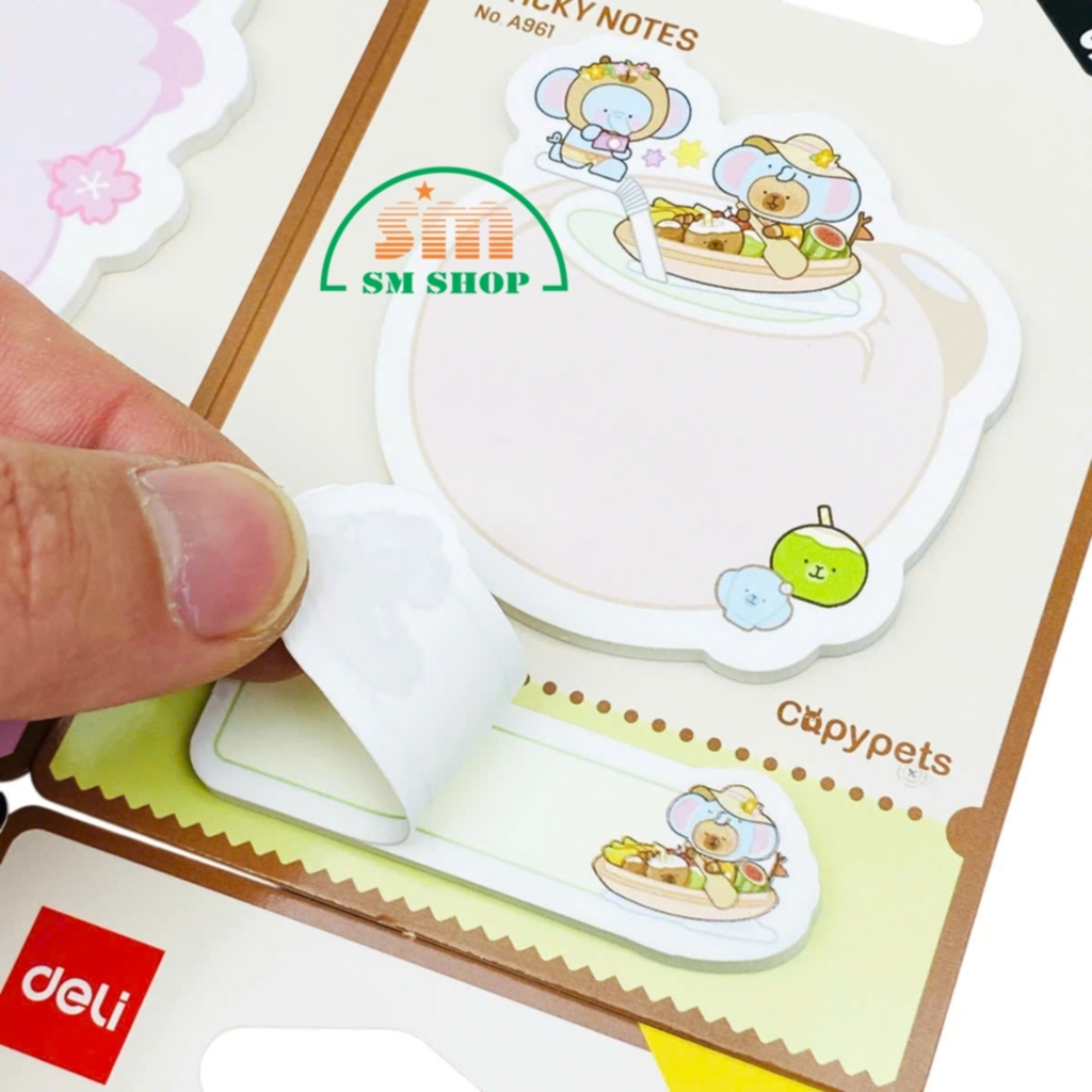 Giấy note kiểu Deli A961, giấy nhớ, giấy ghi chú (36)