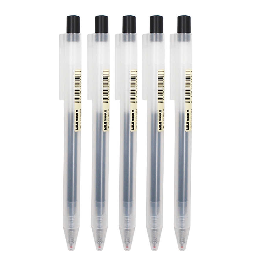 Bút gel Muji bấm, Bút nước, Bút gel (10)