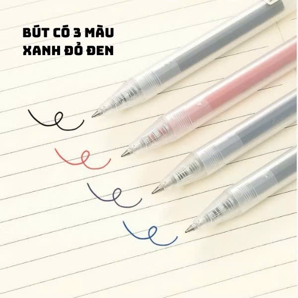 Bút gel Muji bấm, Bút nước, Bút gel (10)
