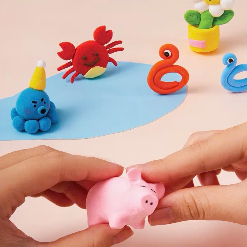 Đất nặn tự khô Smart Kids LC02 24 màu, Đất sét