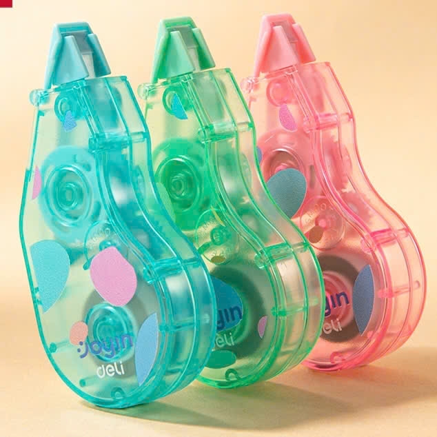 Xoá kéo Deli H373, băng xoá kéo, bút xoá, viết xoá (12)
