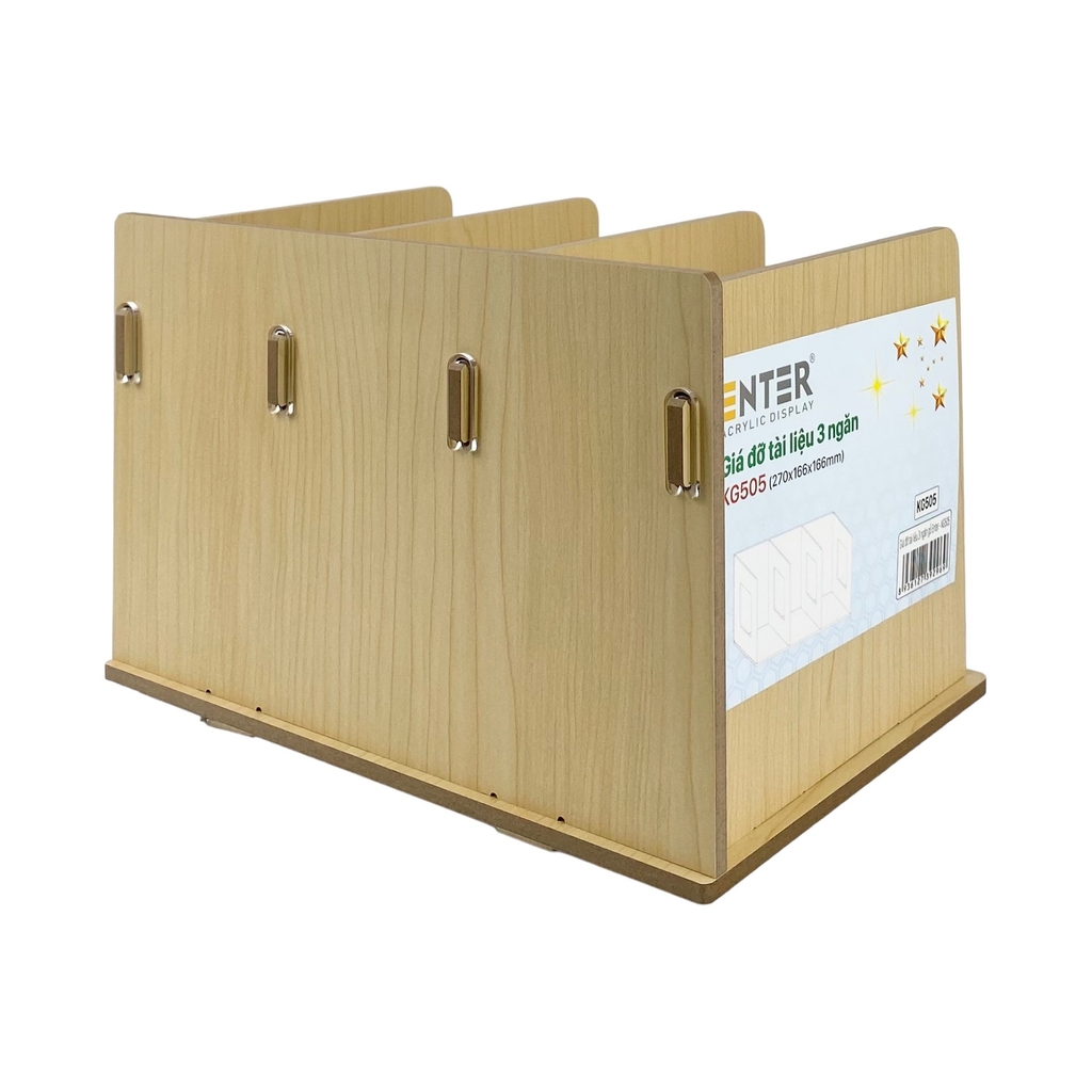 Giá đỡ tài liệu 3 ngăn gỗ Enter KG505 270x166x166mm