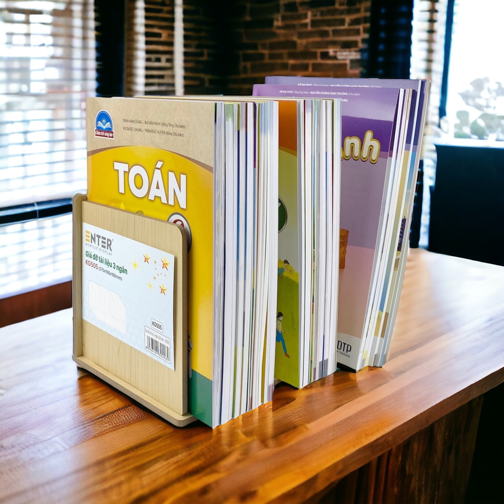 Giá đỡ tài liệu 3 ngăn gỗ Enter KG505 270x166x166mm