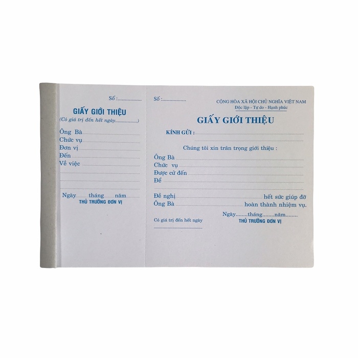 Giấy giới thiệu NY 13x20cm 52 tờ (10/100)