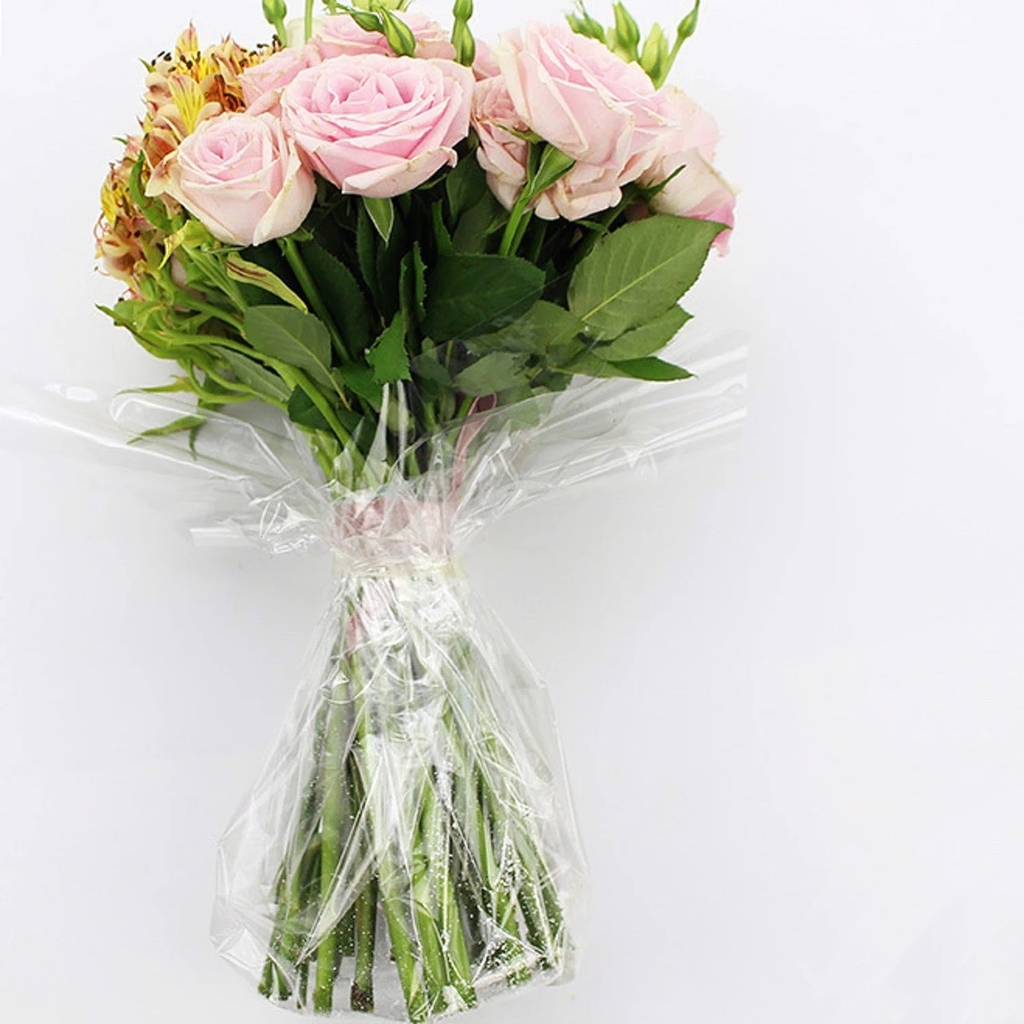 Giấy gói quà bông trong 80x120cm không đáy