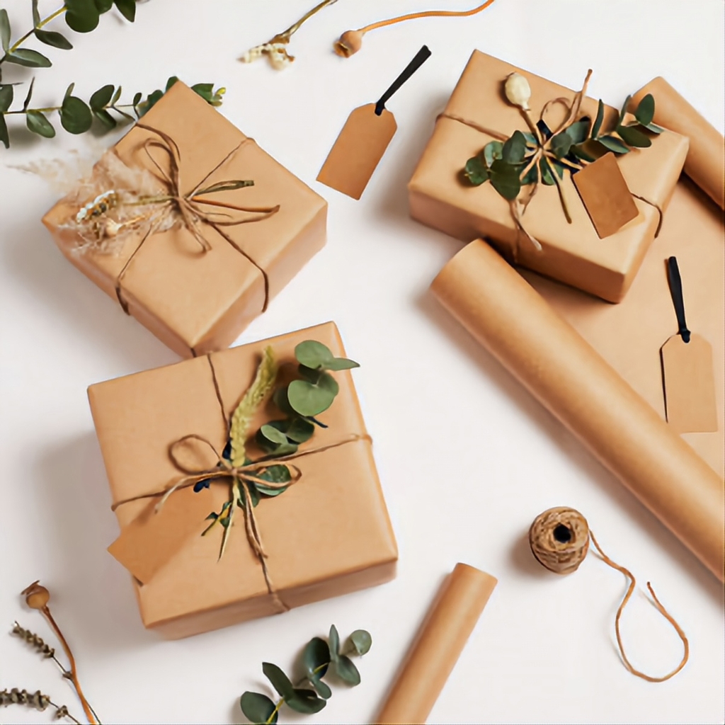 Giấy gói quà Kraft 50x72cm (45)