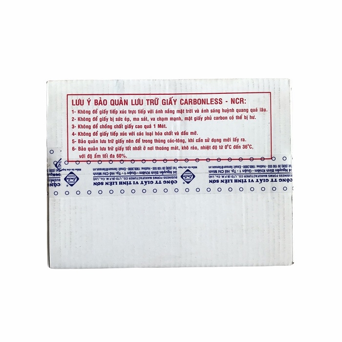 Giấy in liên tục LS K210x279mm 3 liên chia 2 A4