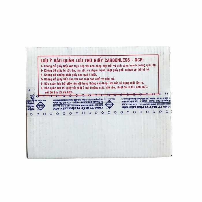 Giấy in liên tục LS K210x279mm 4 liên không chia A4