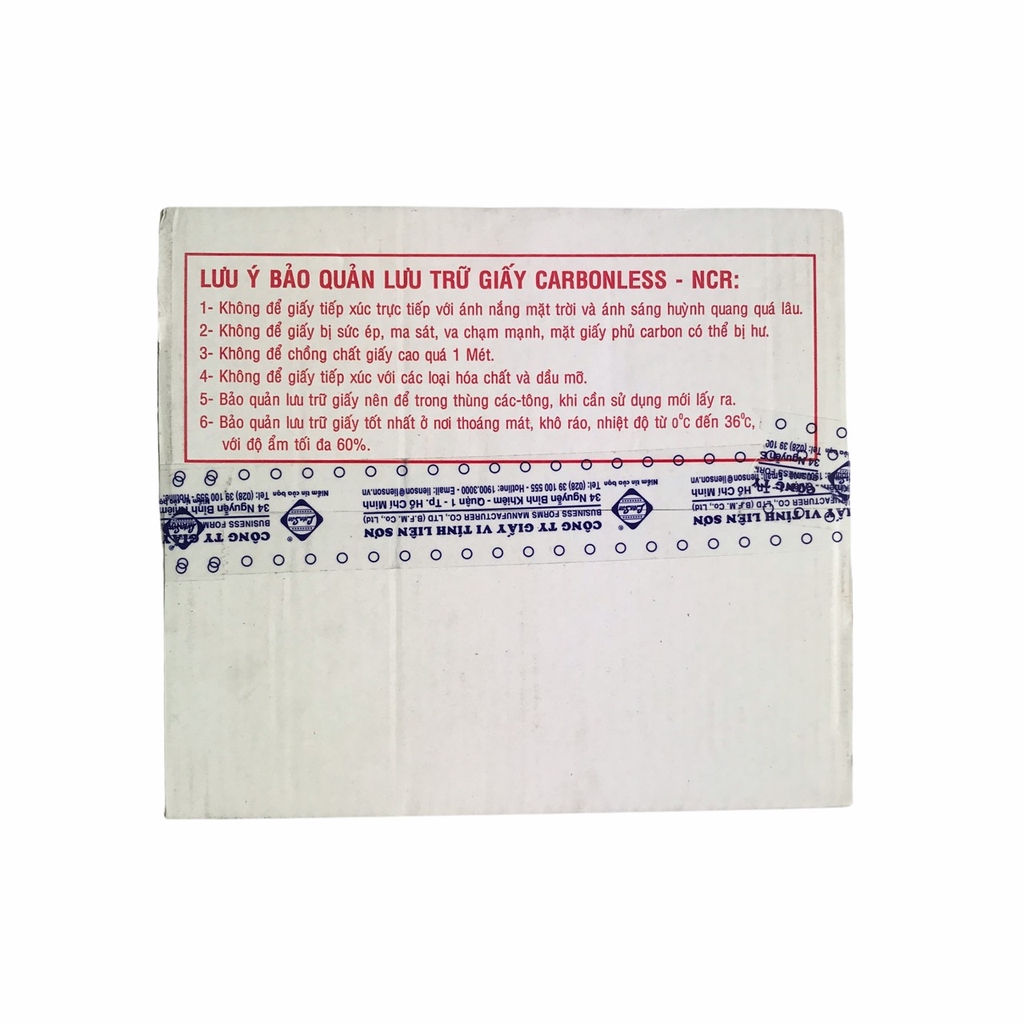 Giấy in liên tục LS K240x279mm 3 liên chia 2 F4