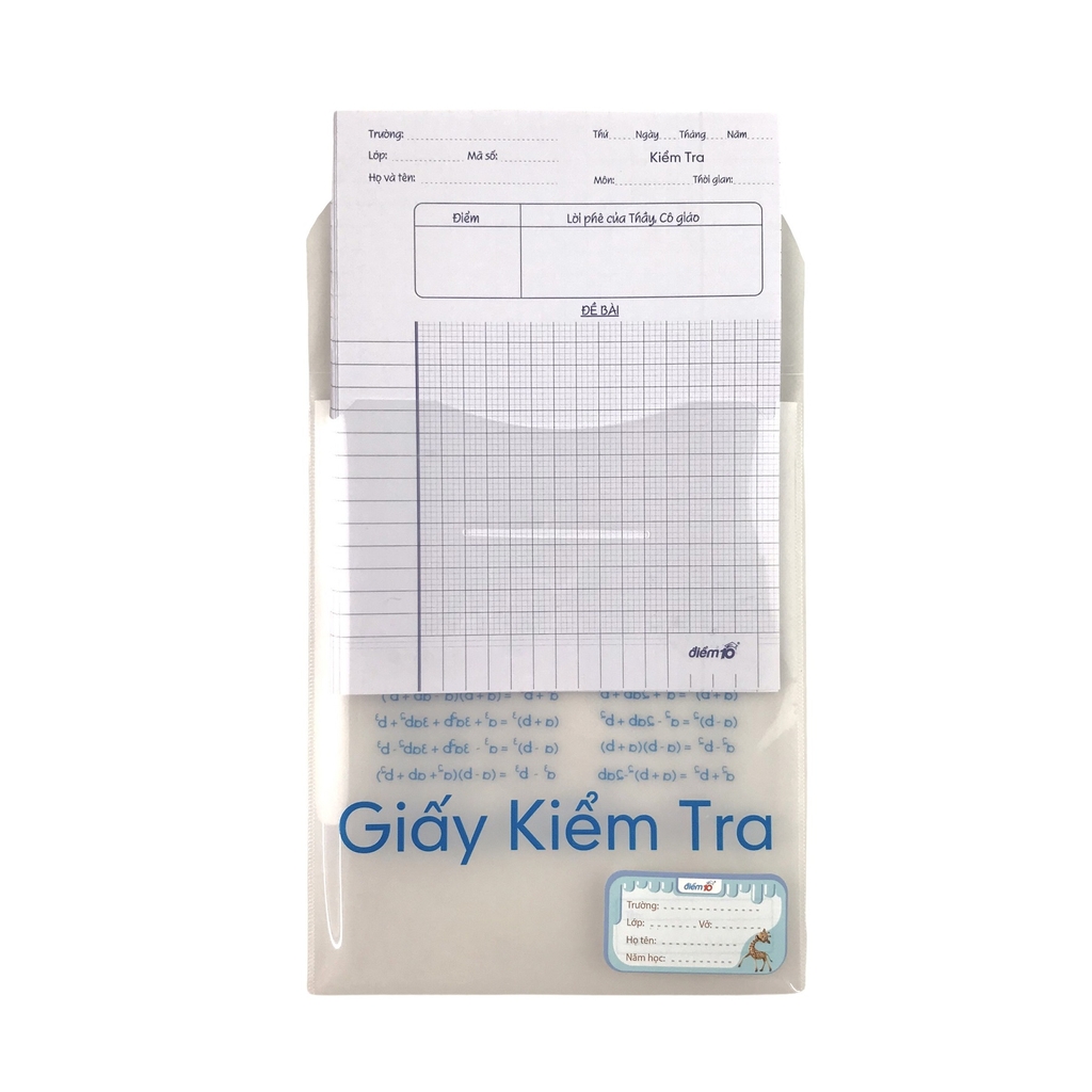 Giấy kiểm tra TL Điểm 10 80gsm 20 tờ (100)