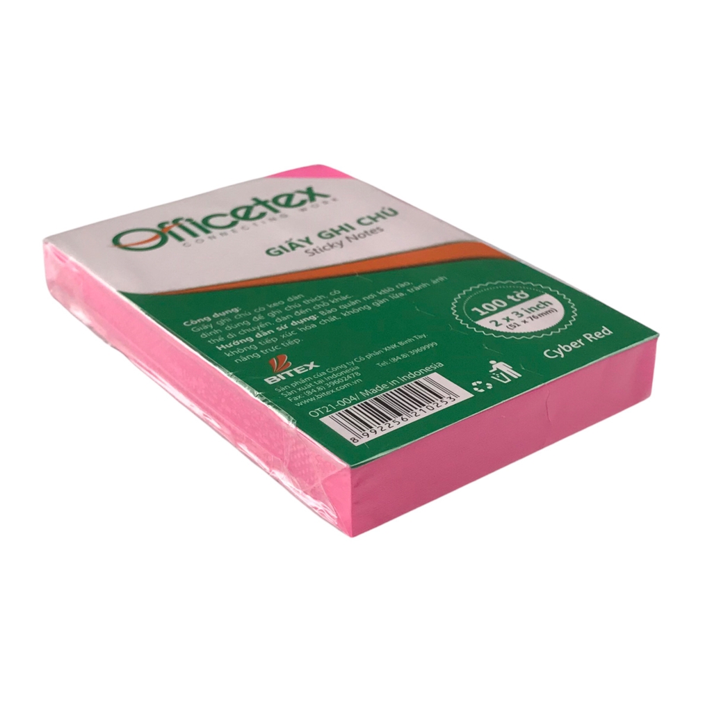 Giấy note Officetex OT21-004 3x2inch dạ quang (12)