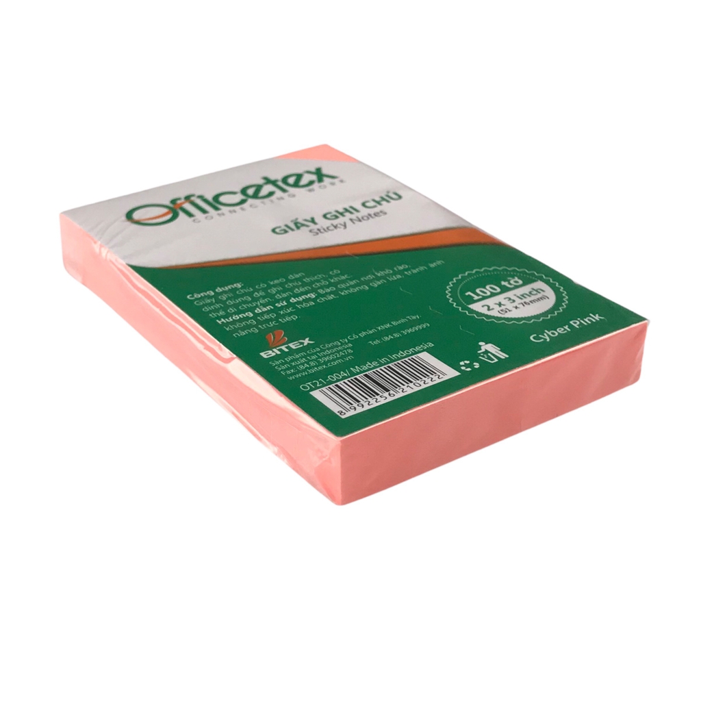 Giấy note Officetex OT21-004 3x2inch dạ quang (12)