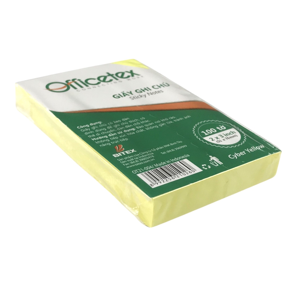 Giấy note Officetex OT21-004 3x2inch dạ quang (12)