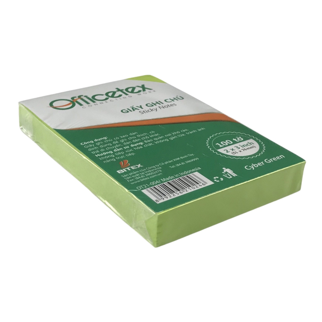 Giấy note Officetex OT21-004 3x2inch dạ quang (12)