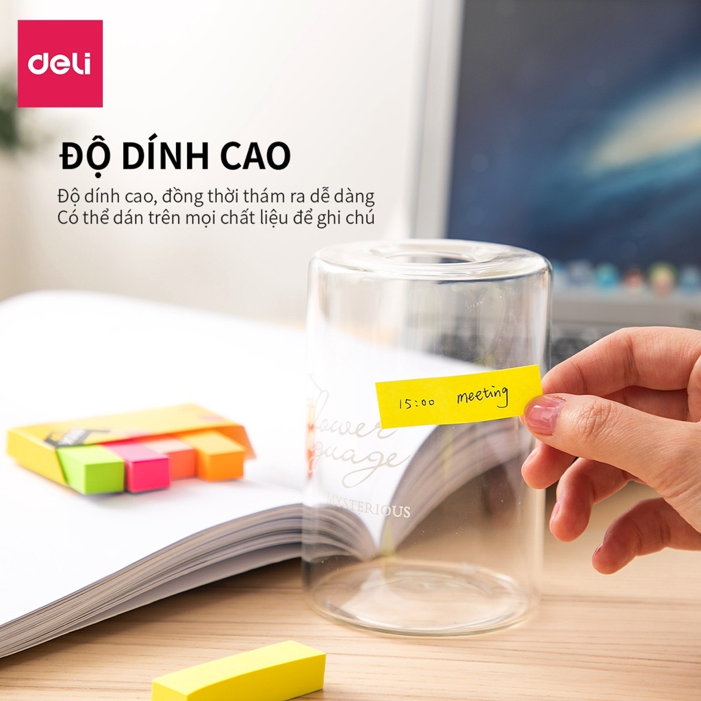 Giấy note Deli A11402 50x15mm 5 màu (24)