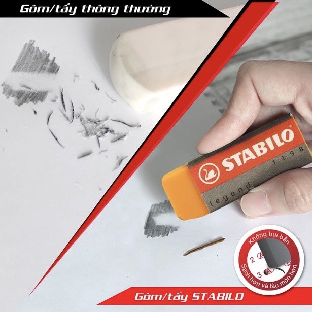 Gôm Stabilo 1198 màu lớn (20)