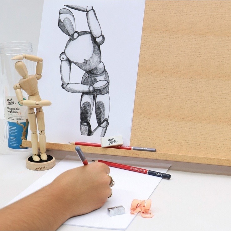 Hình nhân bằng gỗ Mont Marte MAXX0053 20cm có từ tính