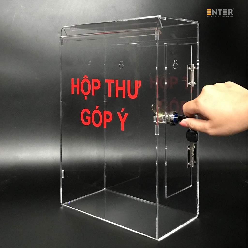 Hòm thư góp ý mica Enter H16 25x12x35cm 3mm