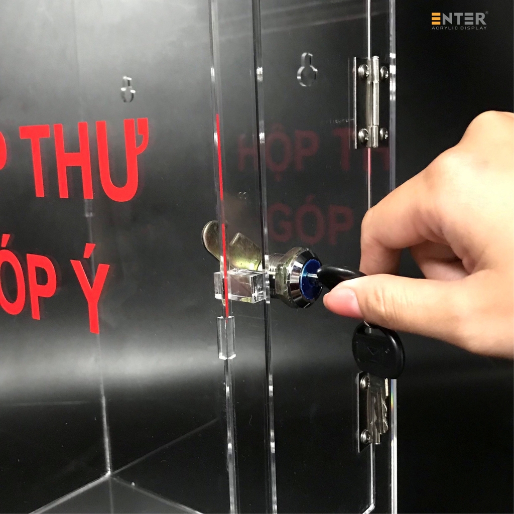 Hòm thư góp ý mica Enter H16 25x12x35cm 3mm