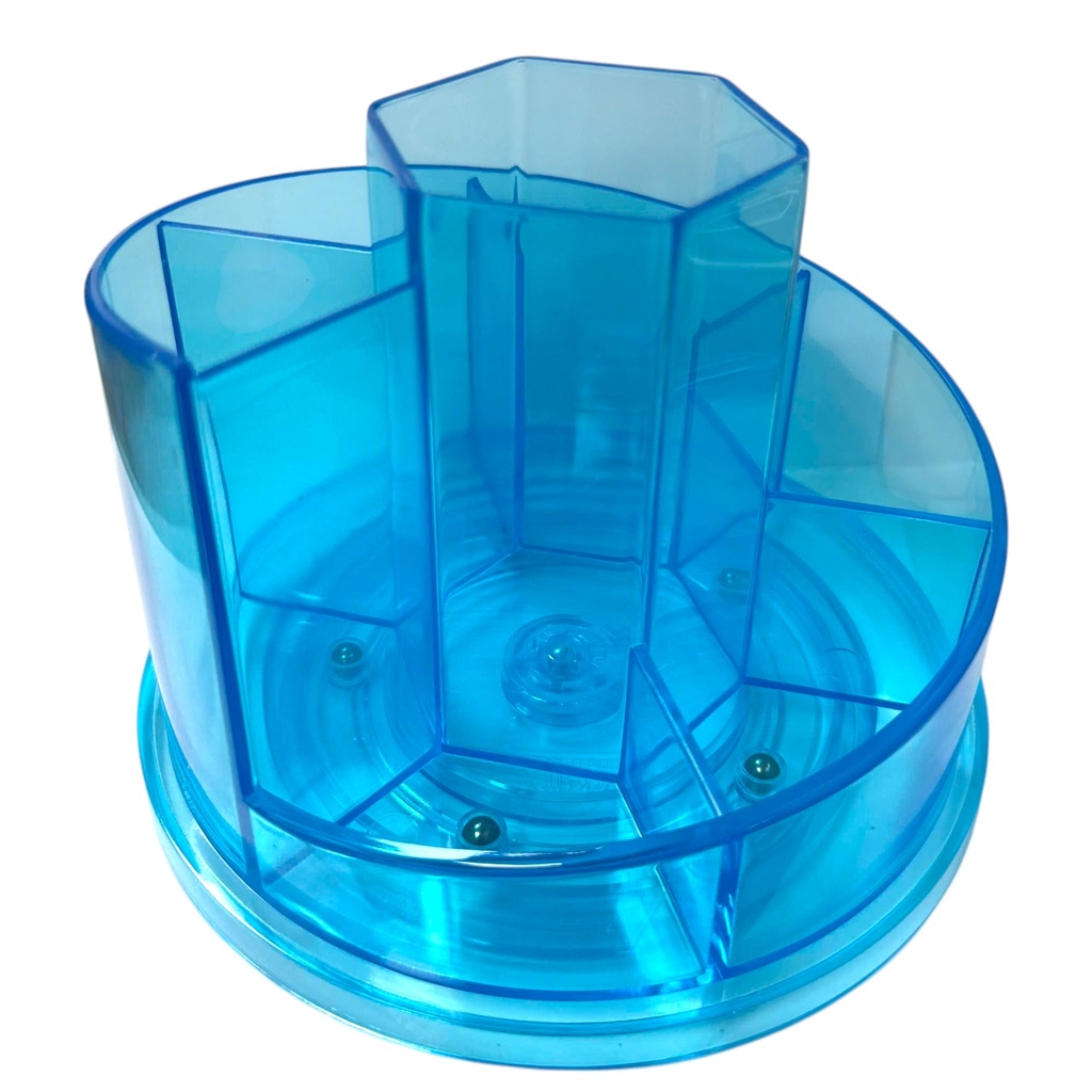 Hộp cắm bút nhiều ngăn TD S-005 xoay 360 độ, Ống cắm bút, Hộp cắm viết