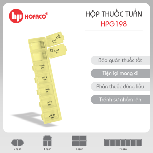 Hộp đựng thuốc Hofaco HPG198