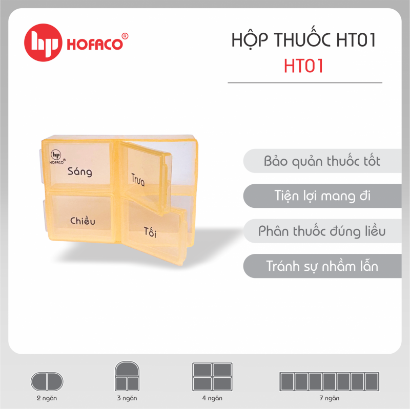 Hộp đựng thuốc Hofaco HT01