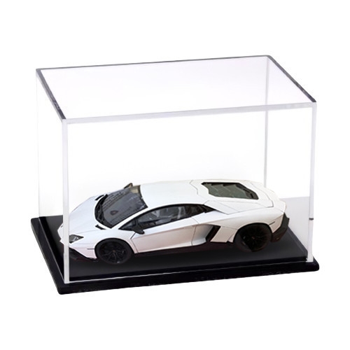 Hộp mica Enter BOX106 10x20x20cm mica dày 2mm, đế đen 5mmx2 chữ nhật nằm, Hộp trưng bày mô hình, Hộp mica trong chống bụi