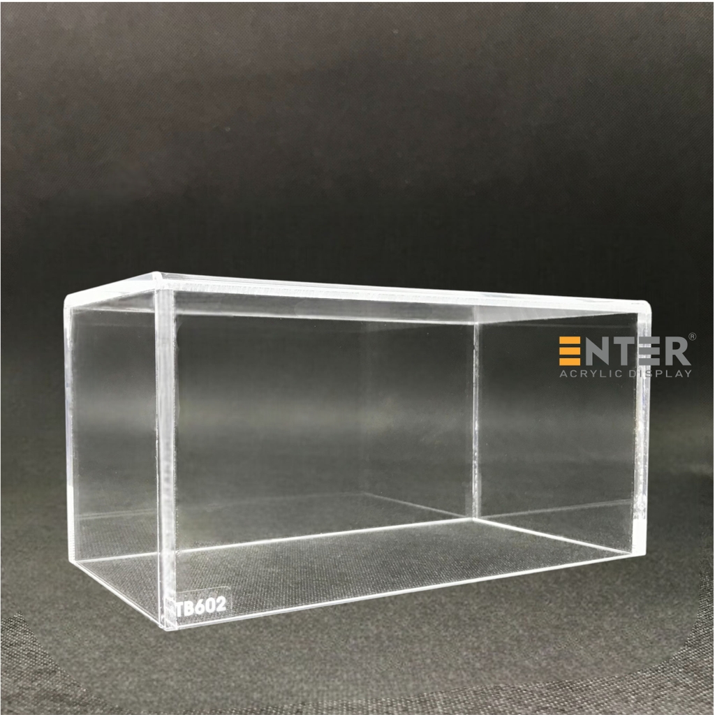 Hộp mica không nắp Enter TB602 100x200x100mm mica dày 5mm, Khay chia ngăn kéo hộc tủ, Khay nhựa đựng đồ dùng, Hộp chống bụi