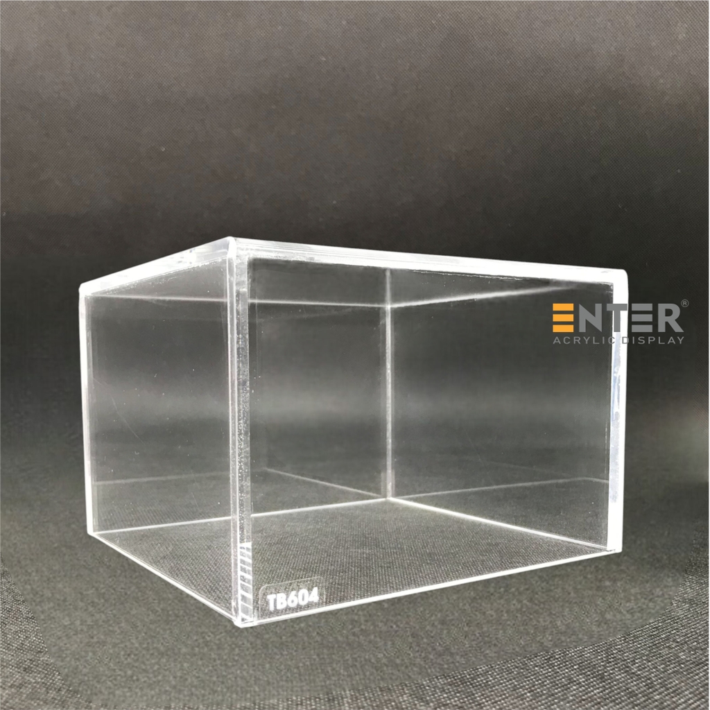 Hộp mica không nắp Enter TB604 150x150x100mm mica dày 5mm, Khay chia ngăn kéo hộc tủ, Khay nhựa đựng đồ dùng, Hộp chống bụi