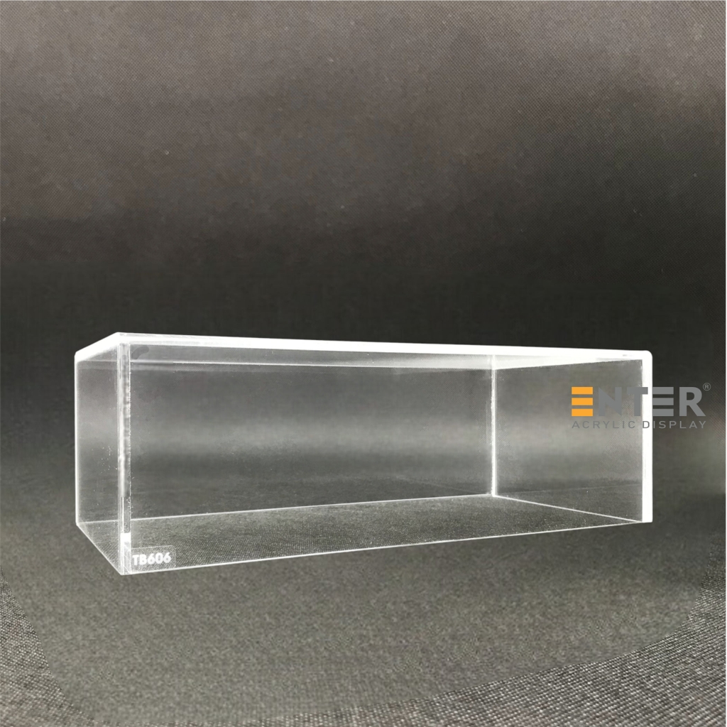 Hộp mica không nắp Enter TB606 150x300x100mm mica dày 5mm, Khay chia ngăn kéo hộc tủ, Khay nhựa đựng đồ dùng, Hộp chống bụi