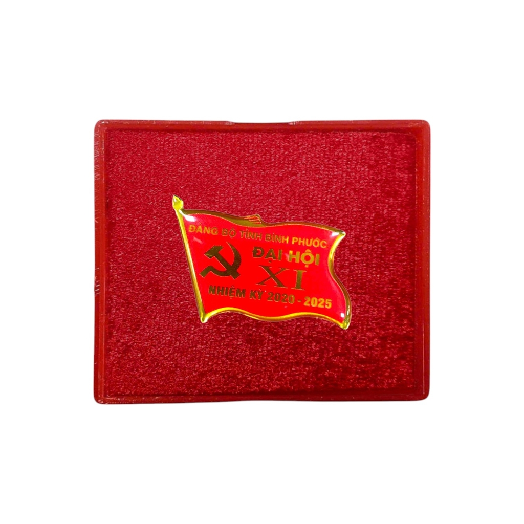 Hộp nhựa đựng thẻ số 2 7.5x8.5cm đỏ nhung