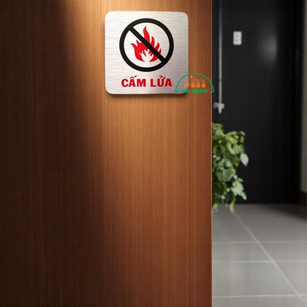 Icon Alu 95x95mm bạc xước