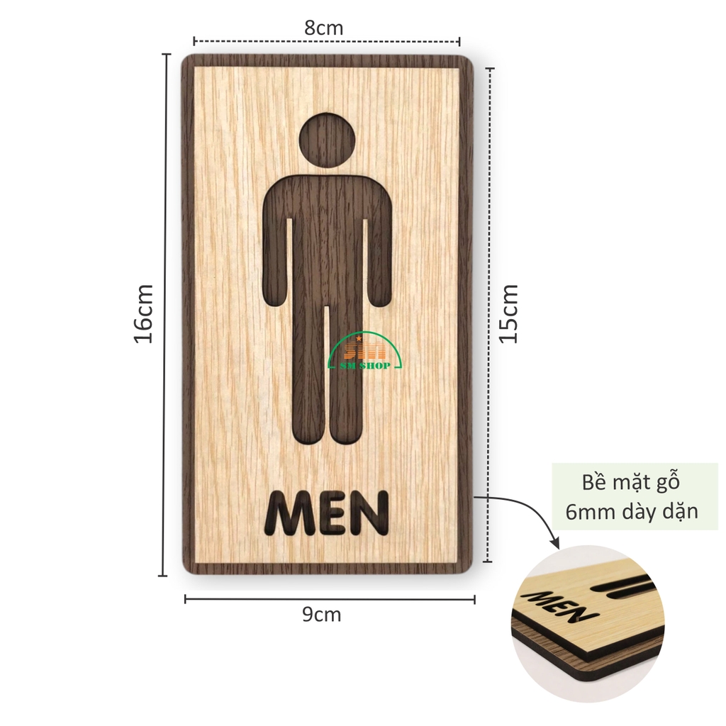 Icon gỗ MDF M64 / M65 / M66 90x160mm