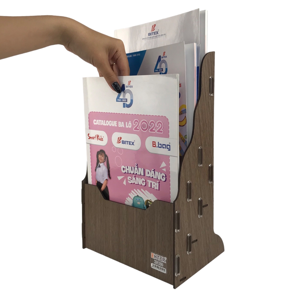 Kệ gỗ 3 ngăn Enter KG403 A4 lắp ráp