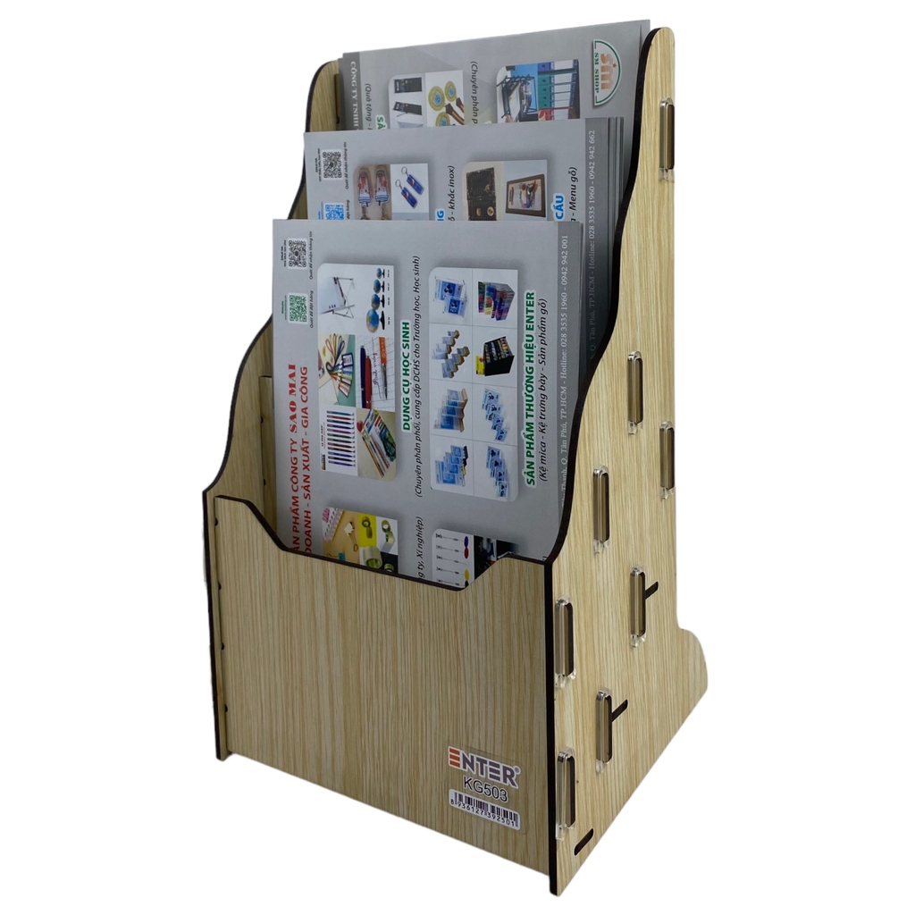Kệ gỗ 3 ngăn Enter Enter KG503 A5 lắp ráp