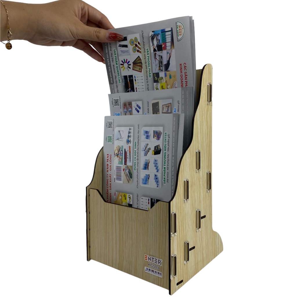 Kệ gỗ 3 ngăn Enter Enter KG503 A5 lắp ráp