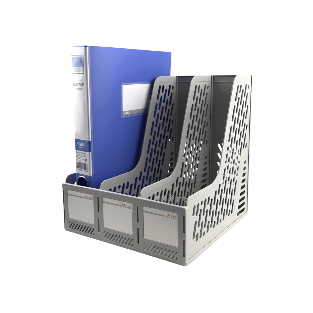 Kệ hồ sơ 3 ngăn nhựa Deli 9845 (12)