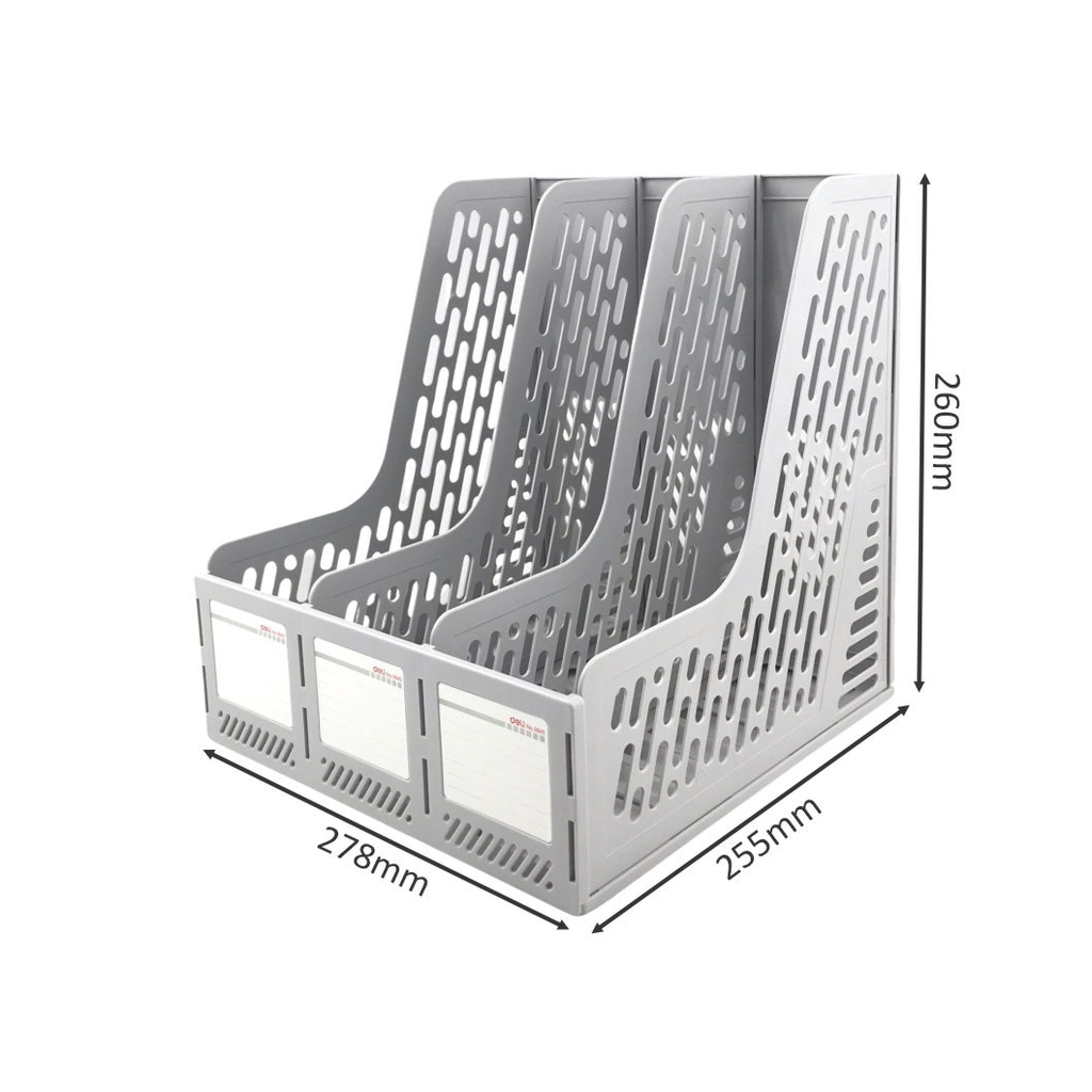 Kệ hồ sơ 3 ngăn nhựa Deli 9845 (12)