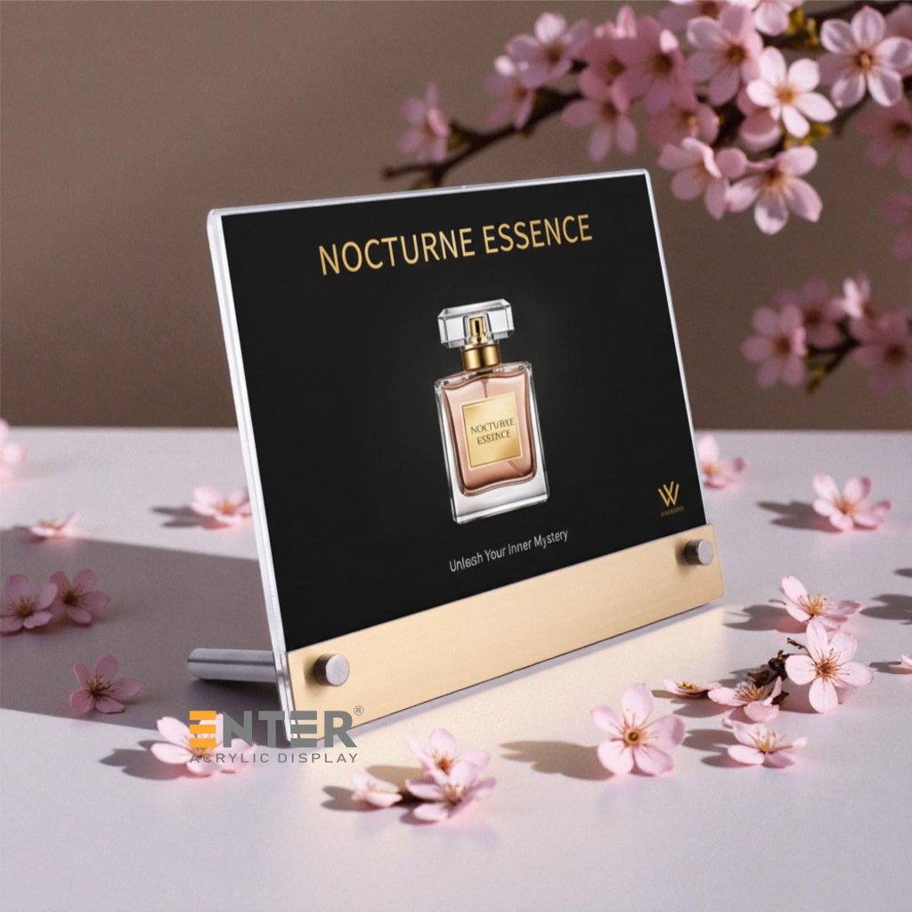 Kệ mica 1 mặt Enter E48-N 210x15mm liên kết bulon A5 ngang