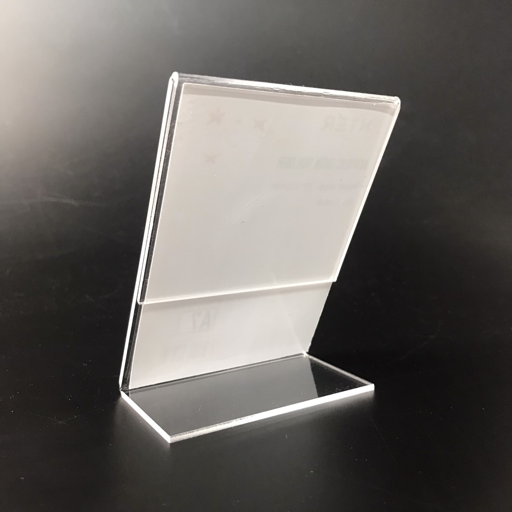 Kệ mica 1 mặt Enter F04-P 75x100mm A7 đứng, Kệ menu chữ L, Khung thông tin sản phẩm, Khung bảng giá, Kệ trưng bày để bàn (20)