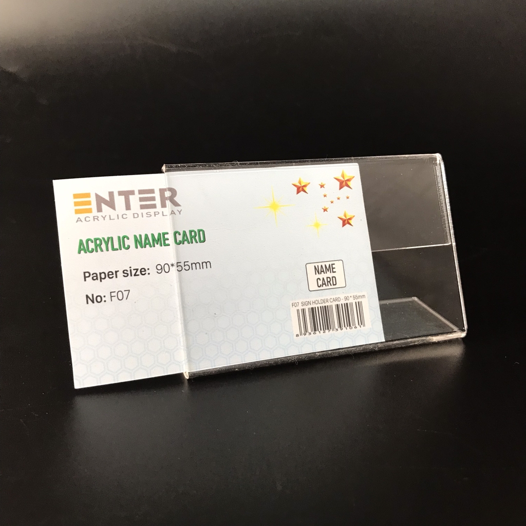 Kệ mica 1 mặt Enter F07-L 90x55mm, Kệ menu chữ L, Khung thông tin sản phẩm, Khung bảng giá, Kệ trưng bày để bàn (20)