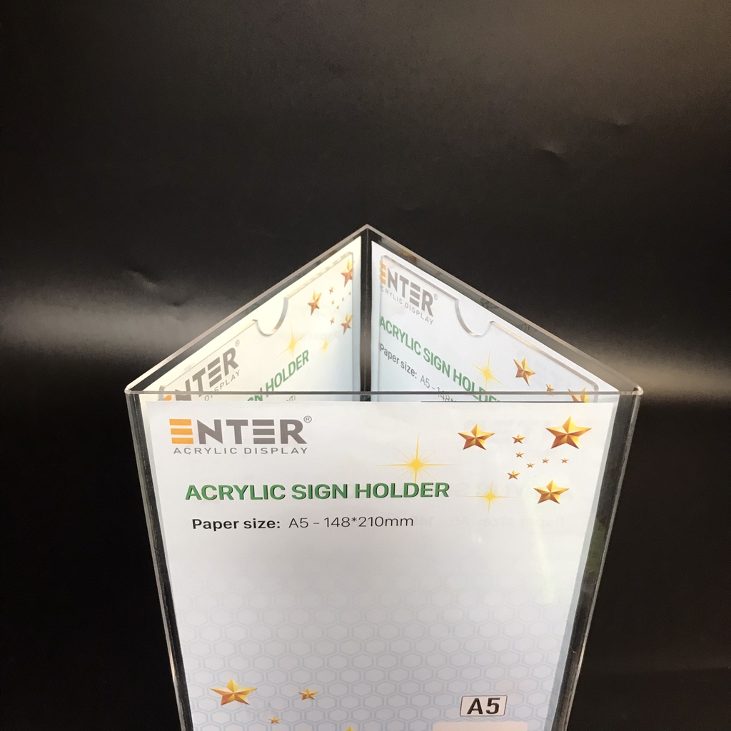 Kệ mica 3 mặt Enter E24A 150x210mm đế xoay (10)