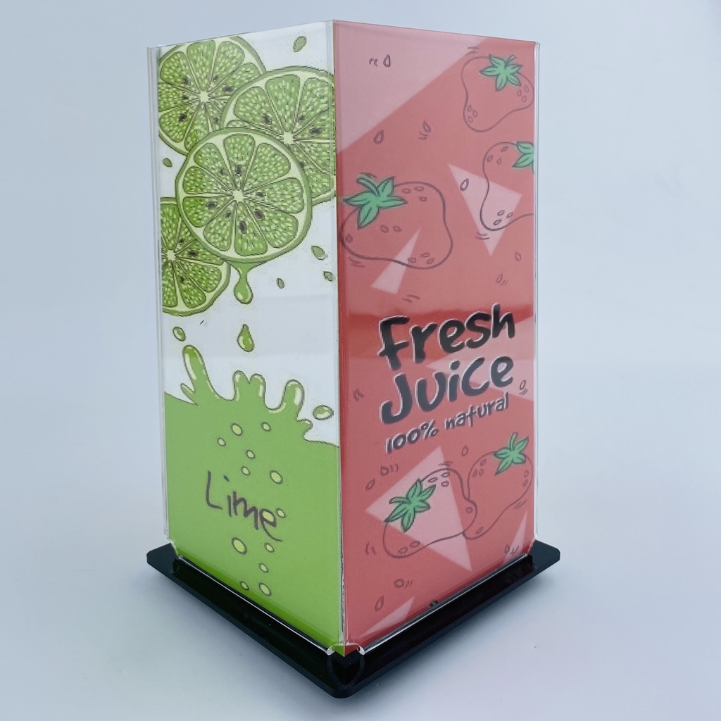 Kệ mica 4 mặt Enter E24C 150x210mm đế xoay (10)