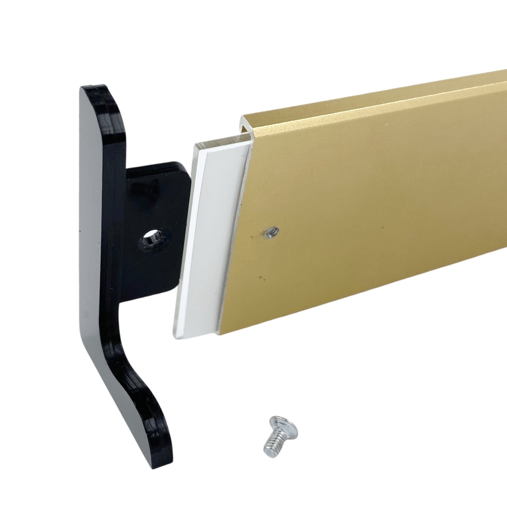 Kệ nhôm chức vụ 1 mặt Enter AL16 75x240mm, Biển chức danh, Bảng tên để bàn (20)