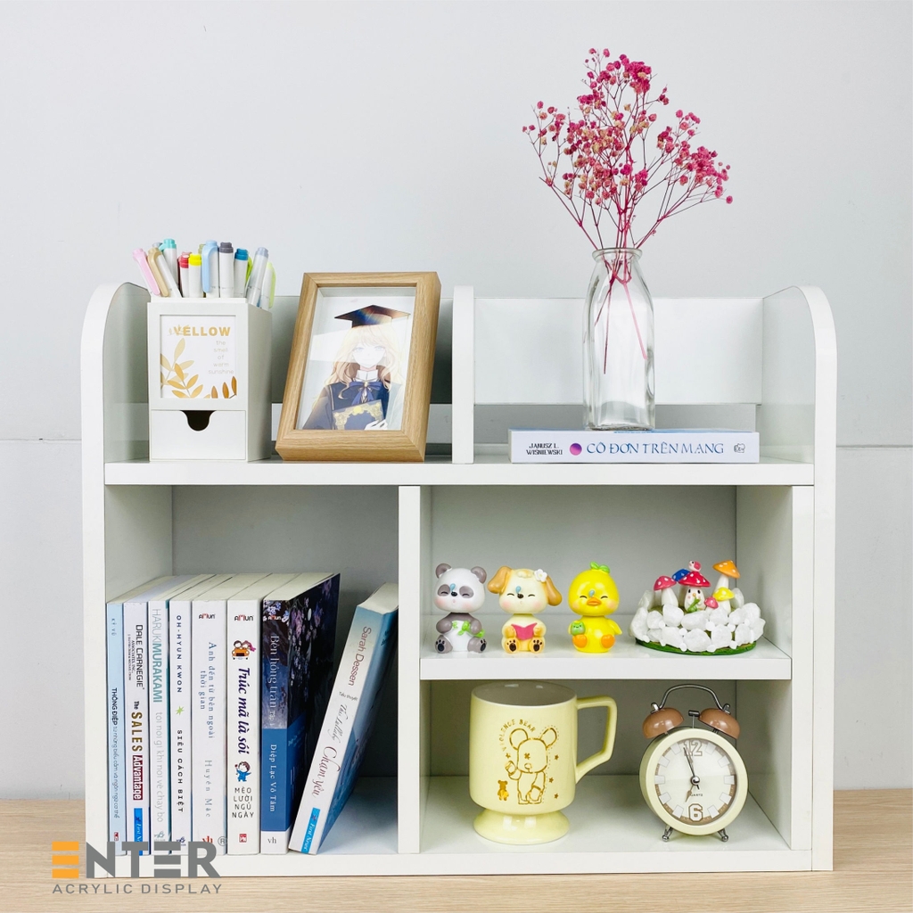 Kệ sách để bàn gỗ Enter KG506 60x18x48cm